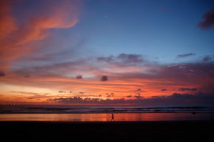 Professional travel photographer in Bali Indonesia sunset landscape