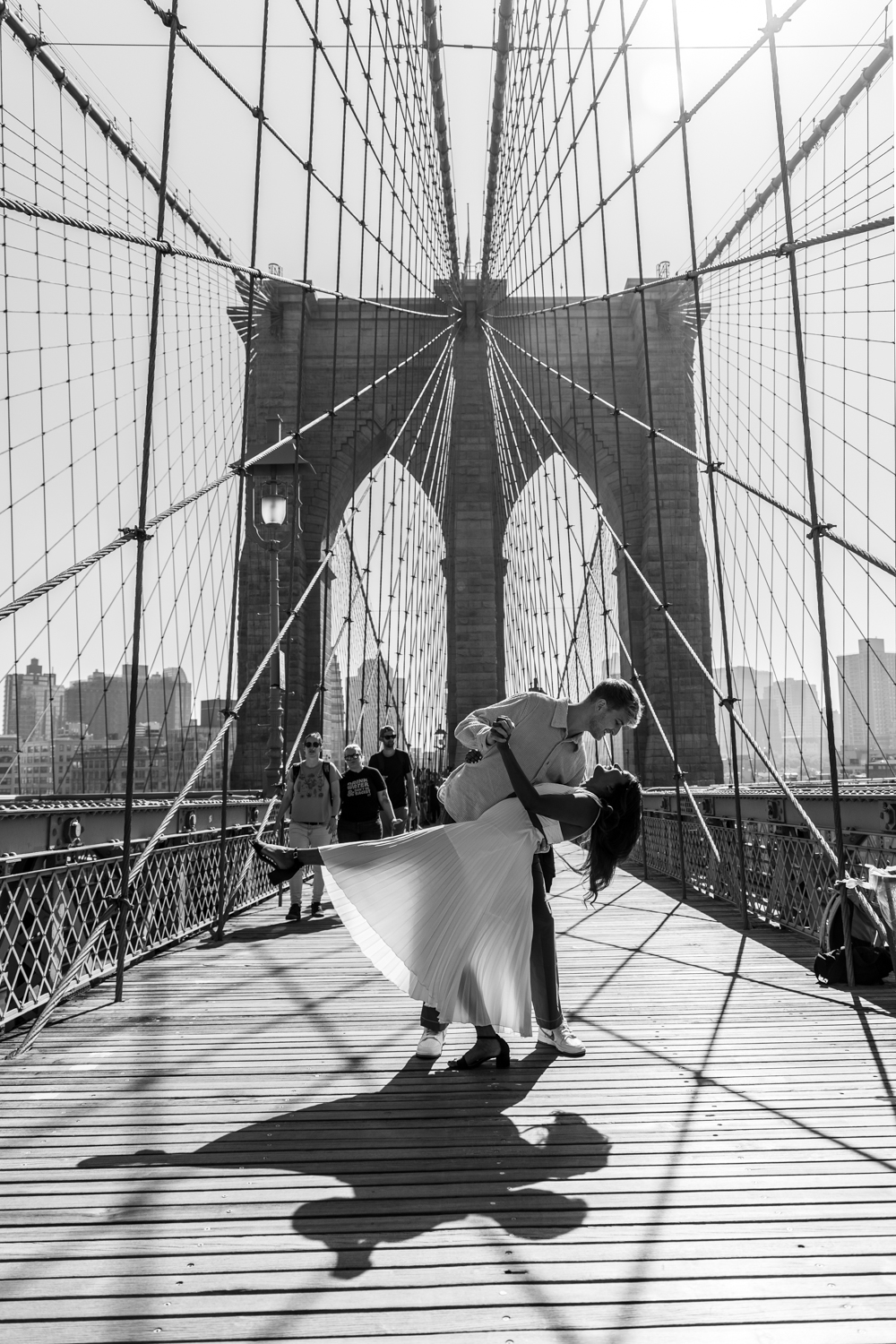 Dumbo Classic Engagement photoshoot New York City Brooklyn Bridge