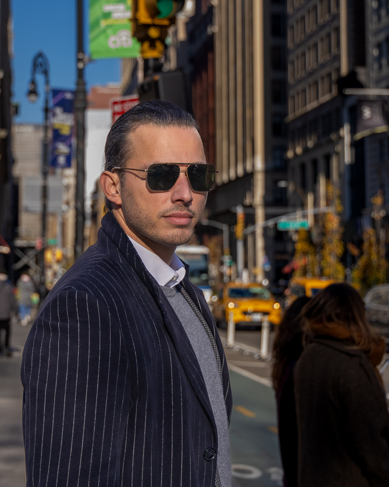 Business Man in NYC manhattan Portrait candid color