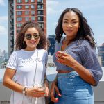 beautiful women at rooftop party in nyc professional photogrpahy