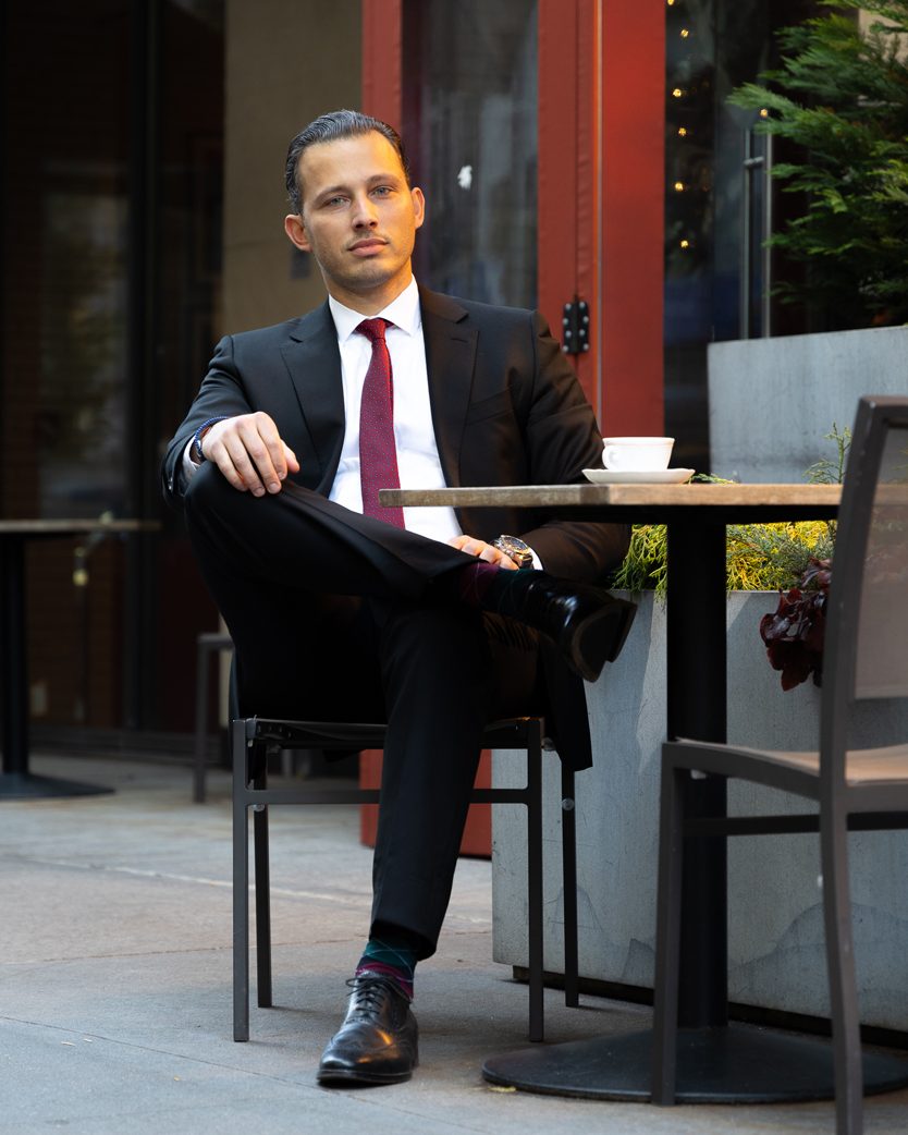 Business Man in NYC manhattan candid Portrait