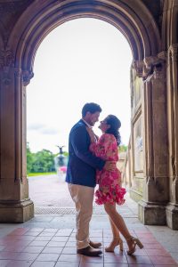 Surprise engagement photoshoot in Central Park, New York City romance photos.
