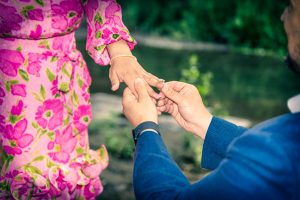 Surprise engagement photoshoot in Central Park, New York City romance photos.