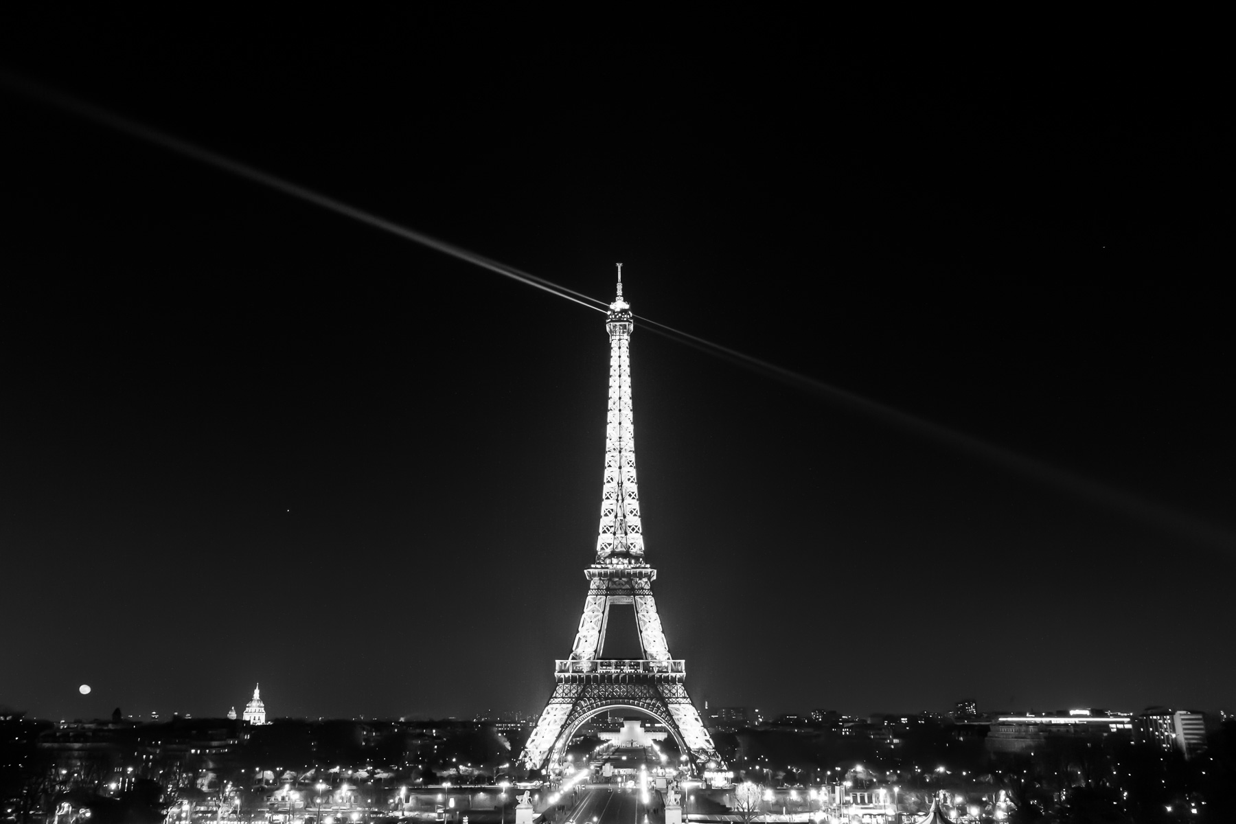 eiffel tower paris france black and white street photography, Negative Space Photography.
