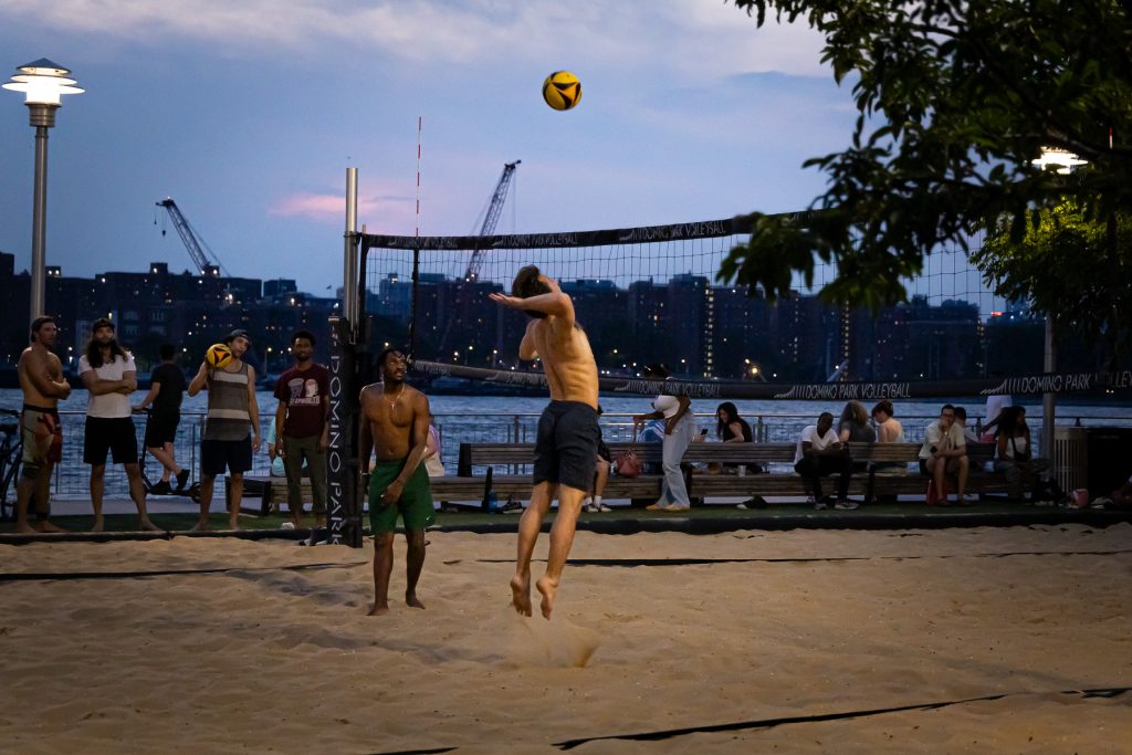 Domino Park Volleyball Photography by @VikVisual