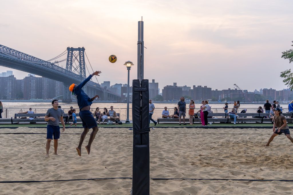 Domino Park Volleyball Photography by @VikVisual