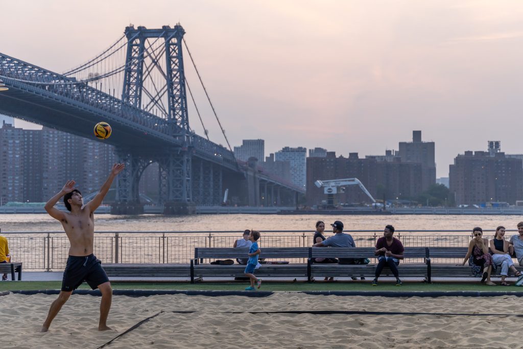 Domino Park Volleyball Photography by @VikVisual