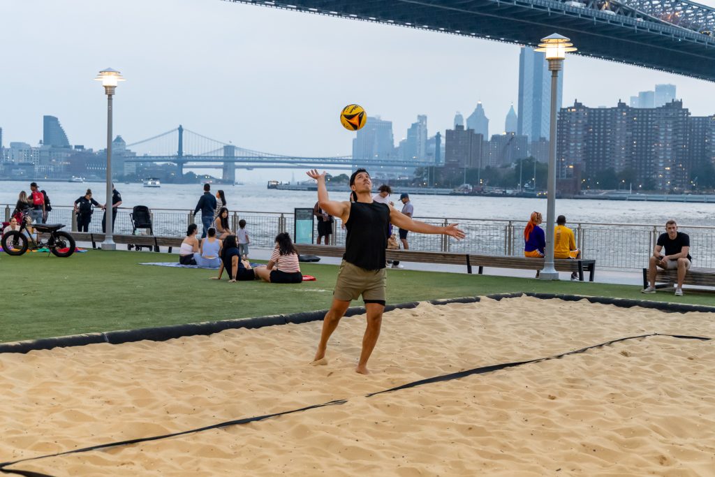 Domino Park Volleyball Photography by @VikVisual