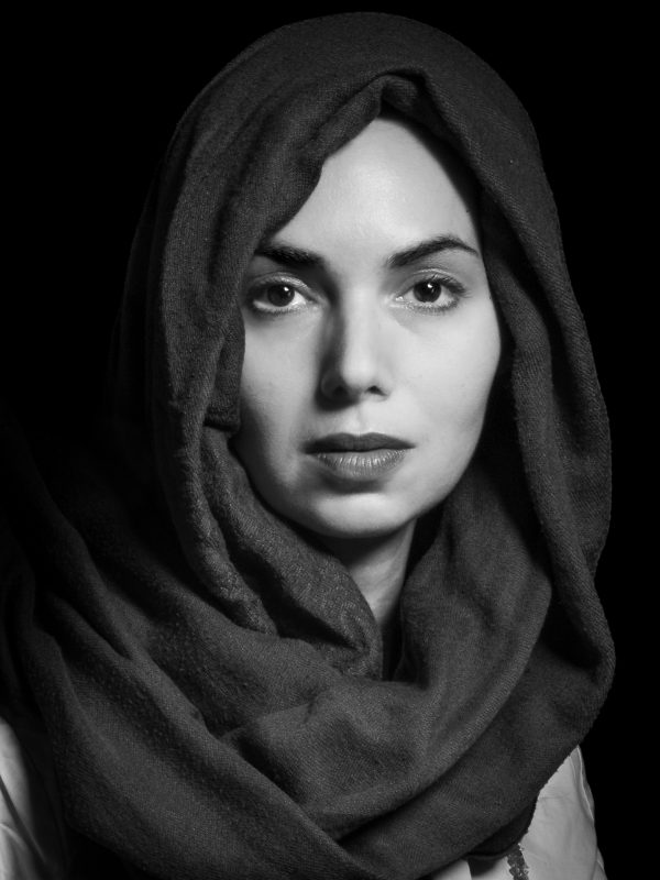 Muslim Woman Portrait photography in studio, fine art photo shot with Canon.