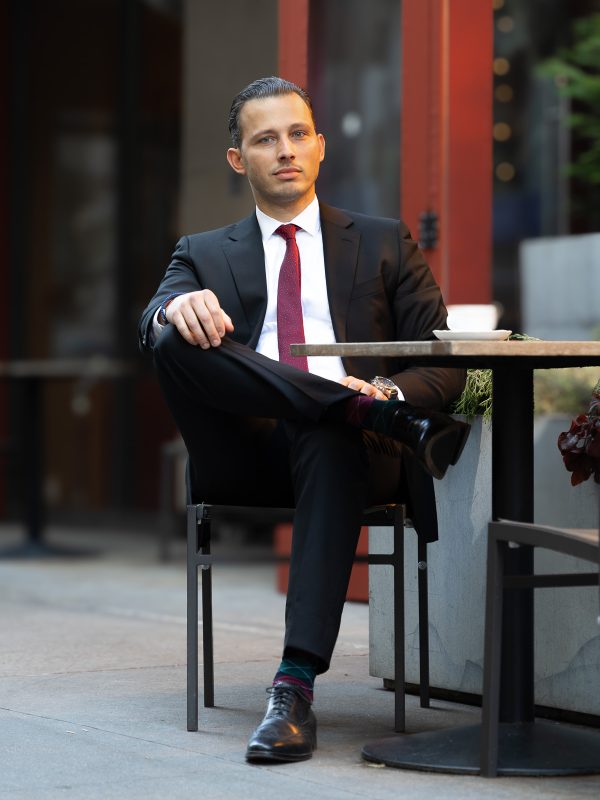 Business Man in NYC manhattan candid Portrait