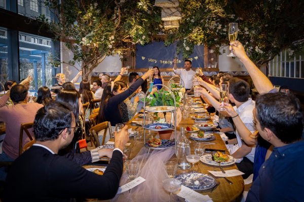 baby shower dinner toast event photography