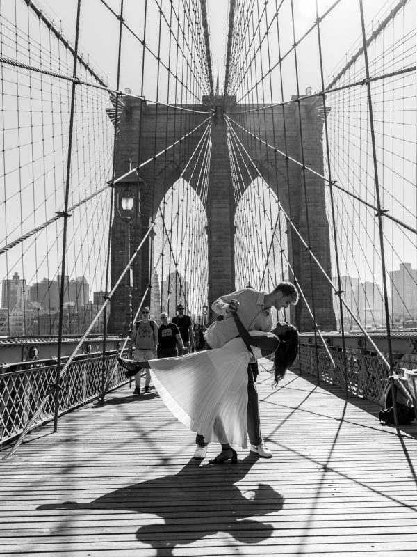 NYC Photography Engagement photoshoot New York City Brooklyn Bridge