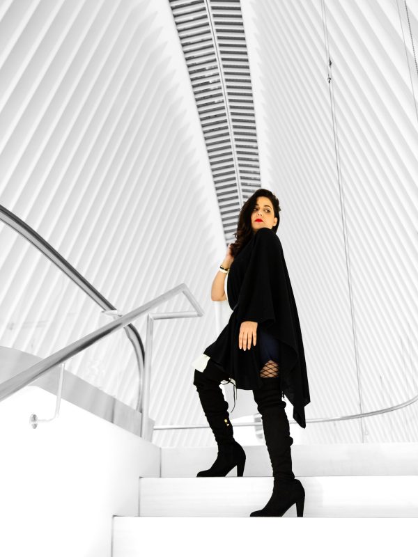 Casual Street photography of a Woman at the Oculus NYC Photoshoot